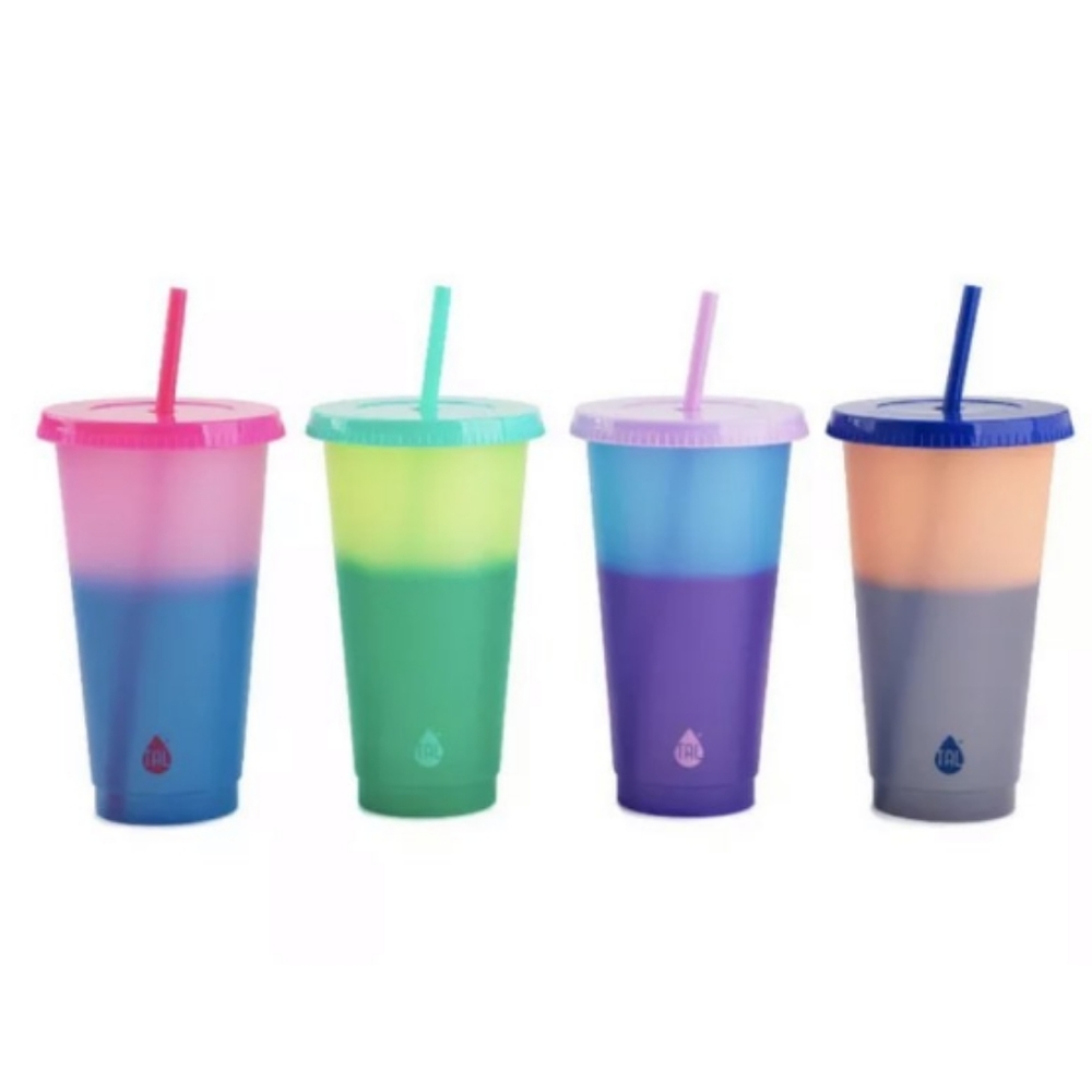 TAL color changing cold tumblers cups 24oz solid